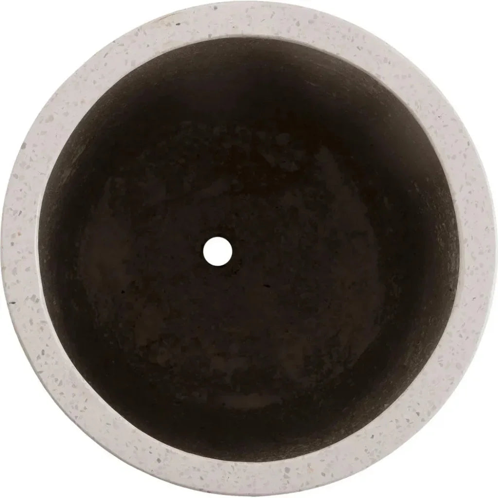 Tall Cylinder Terrazzo Round Planter - LOOMLAN - Planters