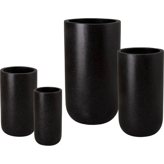 Tall Cylinder Terrazzo Round Planter - LOOMLAN - Planters