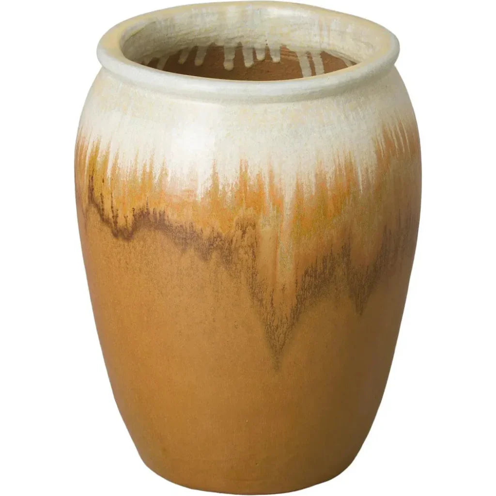 Tall Round Ceramic Planter - LOOMLAN - Emissary - Planters