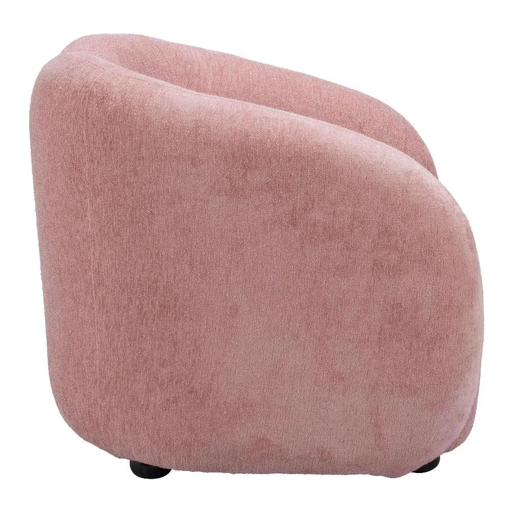 Tallin Mauve Pink Accent Arm Chair - LOOMLAN - Zuo Modern - Club Chairs