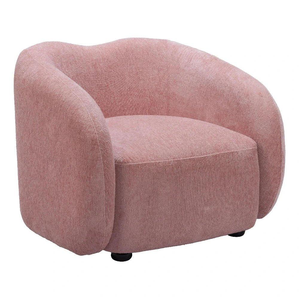 Tallin Mauve Pink Accent Arm Chair - LOOMLAN - Zuo Modern - Club Chairs