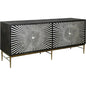 Tally Wood and Iron Black Server - LOOMLAN - Bassett Mirror - Sideboards