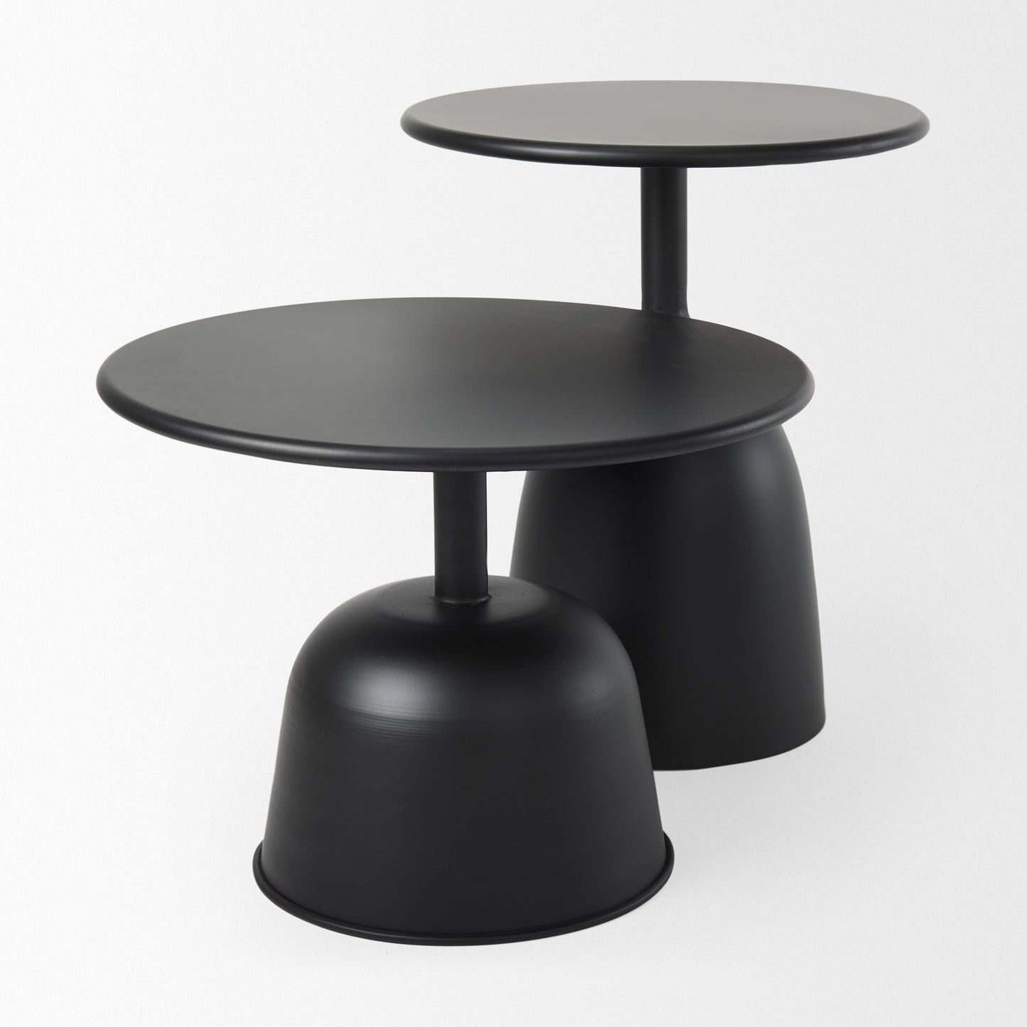 Talulla Matte Black Metal Accent Table