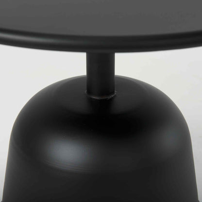 Talulla Matte Black Metal Accent Table