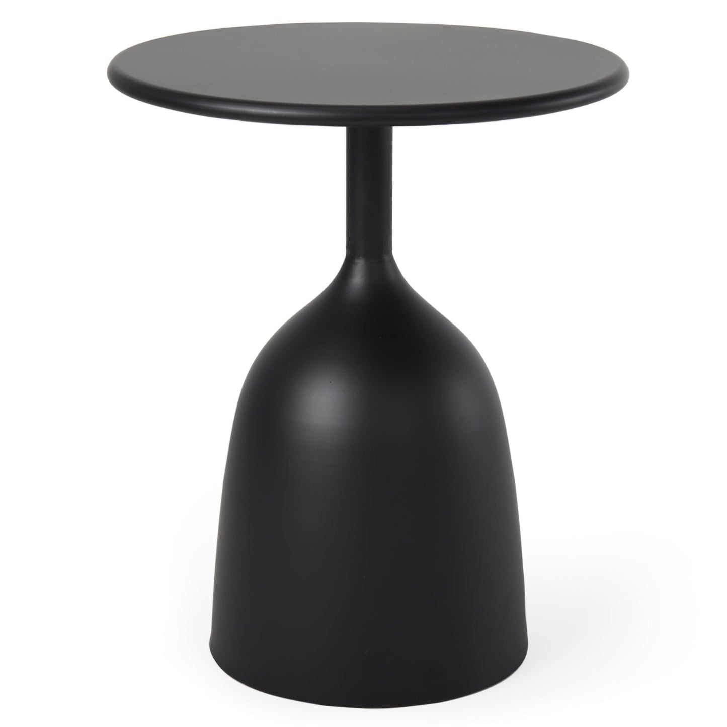 Talulla Matte Black Metal Accent Table