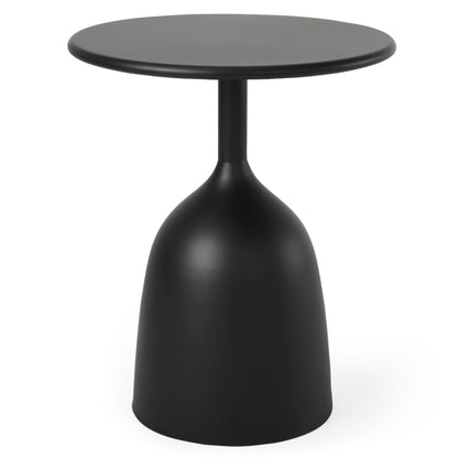 Talulla Matte Black Metal Accent Table