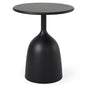 Talulla Matte Black Metal Accent Table