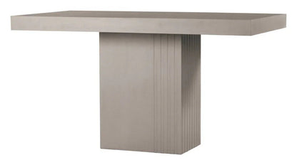 Tama Concrete Counter Patio Dining Table-Outdoor Dining Tables-Seasonal Living-LOOMLAN