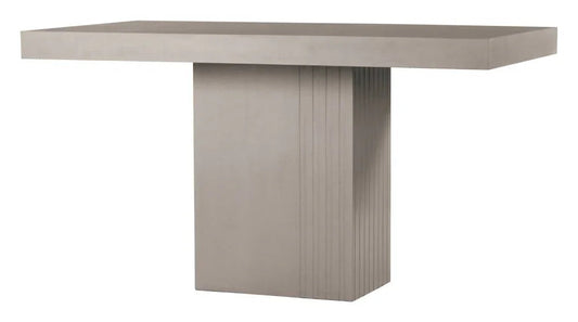 Tama Concrete Counter Patio Dining Table-Outdoor Dining Tables-Seasonal Living-LOOMLAN