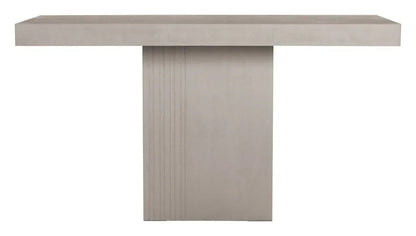 Tama Concrete Counter Patio Dining Table-Outdoor Dining Tables-Seasonal Living-LOOMLAN