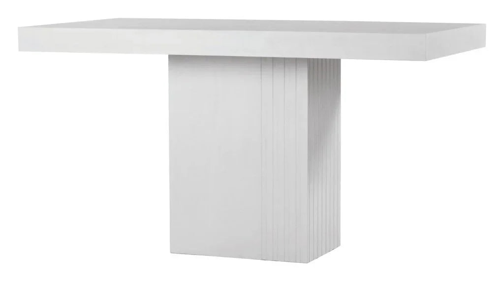 Tama Concrete Counter Patio Dining Table-Outdoor Dining Tables-Seasonal Living-LOOMLAN