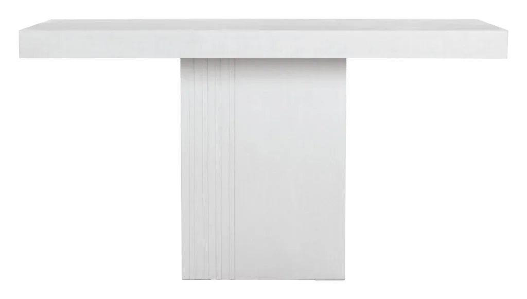 Tama Concrete Counter Patio Dining Table-Outdoor Dining Tables-Seasonal Living-LOOMLAN