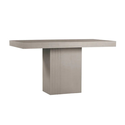 Tama Concrete Counter Patio Dining Table-Outdoor Dining Tables-Seasonal Living-Slate Grey-LOOMLAN