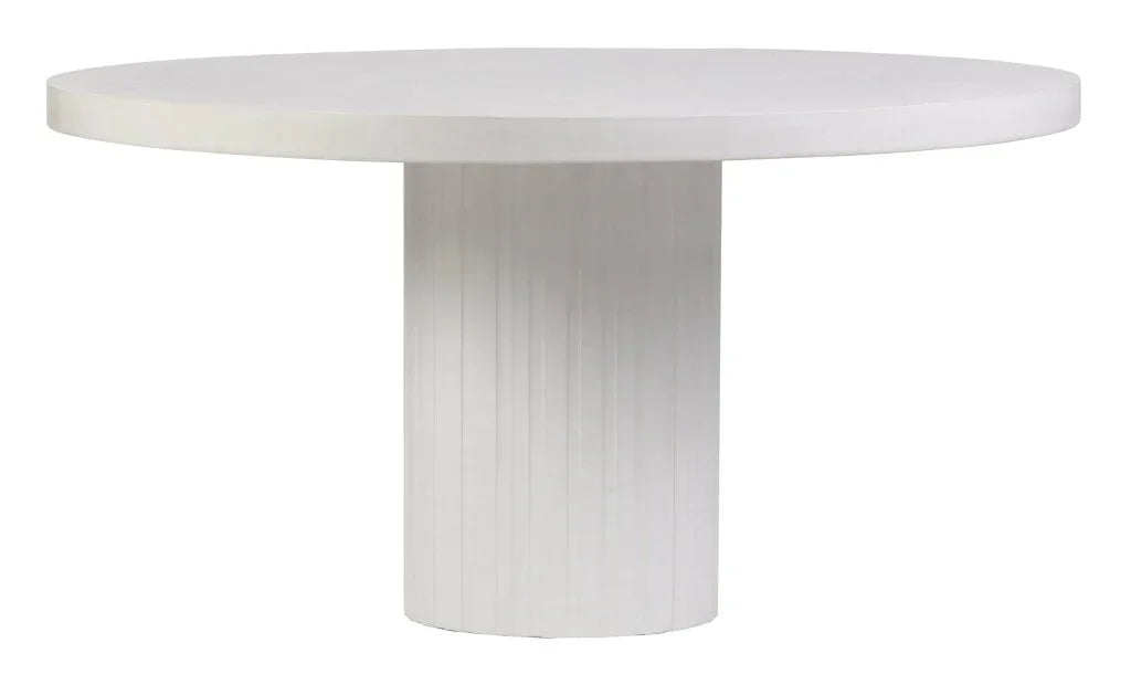 Tama Concrete Round Patio Dining Table-Outdoor Dining Tables-Seasonal Living-LOOMLAN