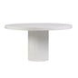 Tama Concrete Round Patio Dining Table-Outdoor Dining Tables-Seasonal Living-Ebony White-LOOMLAN