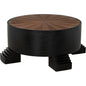 Tambour Coffee Table, Hand Rubbed Black Veneer - LOOMLAN - Noir - Coffee Tables