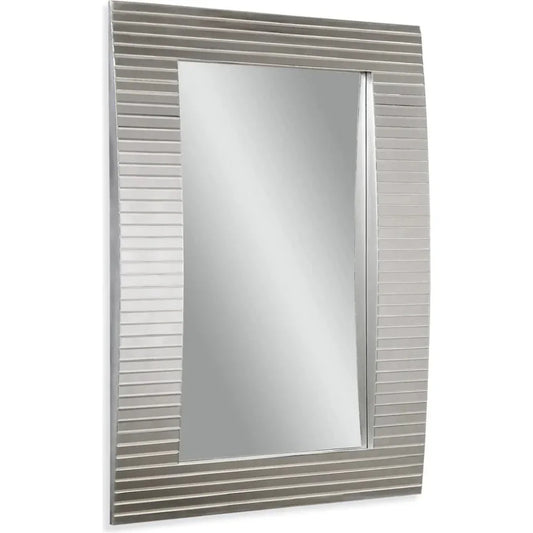 Tambour MDF Silver Vertical Wall Mirror - LOOMLAN - Bassett Mirror - Wall Mirrors