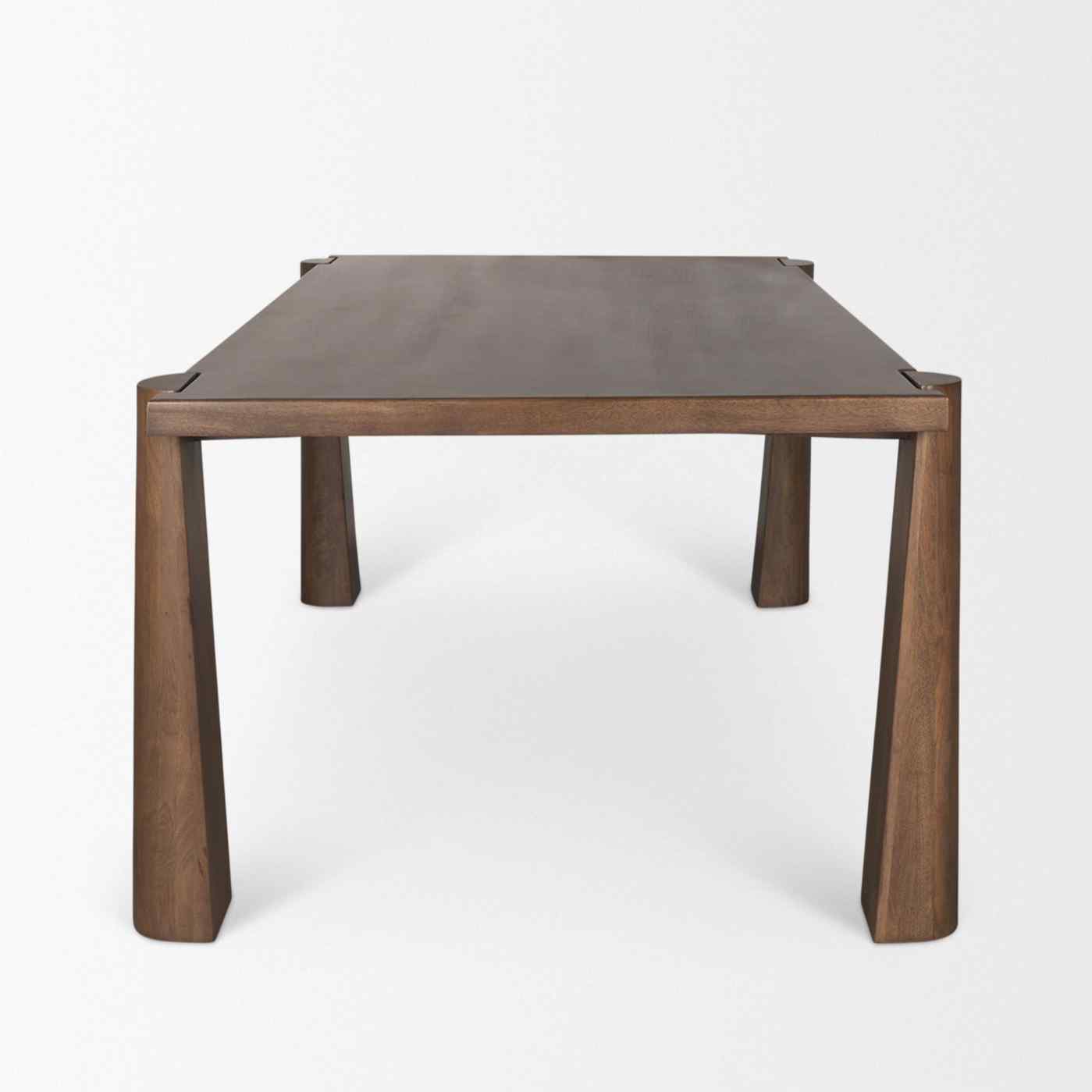 Tammar Wooden Rectangular Dining Table-Dining Tables-Mercana-LOOMLAN
