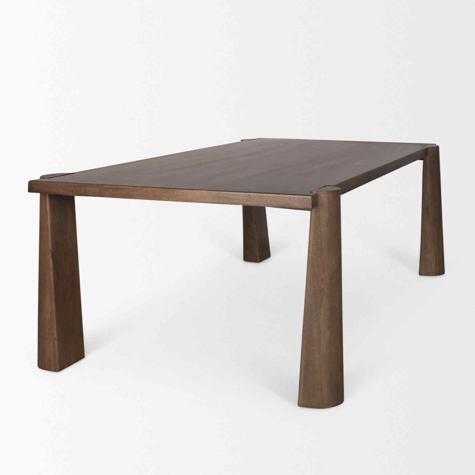 Tammar Wooden Rectangular Dining Table-Dining Tables-Mercana-LOOMLAN