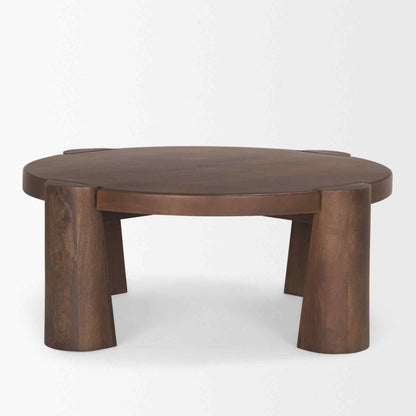 Tammar Wooden Round Coffee Table