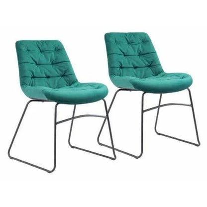 Tammy Performance Fabric Armless Dining Chair 2PC - LOOMLAN - Zuo Modern - Dining Chairs