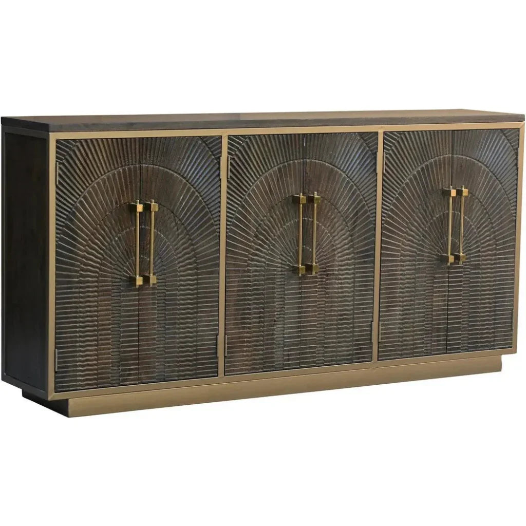 Capella Coffee Brown Wood Sideboard - LOOMLAN - LOOMLAN - Sideboards