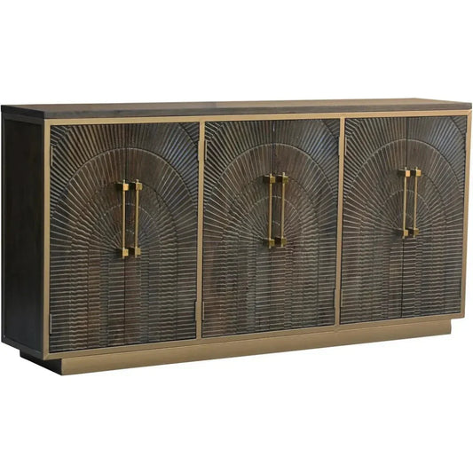 Capella Coffee Brown Wood Sideboard - LOOMLAN - LOOMLAN - Sideboards