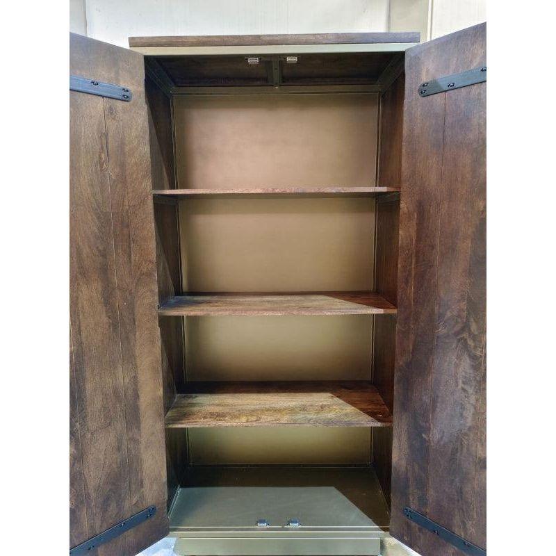 Capella Coffee Brown Wood Tall Cabinet - LOOMLAN - LOOMLAN - Bookcases