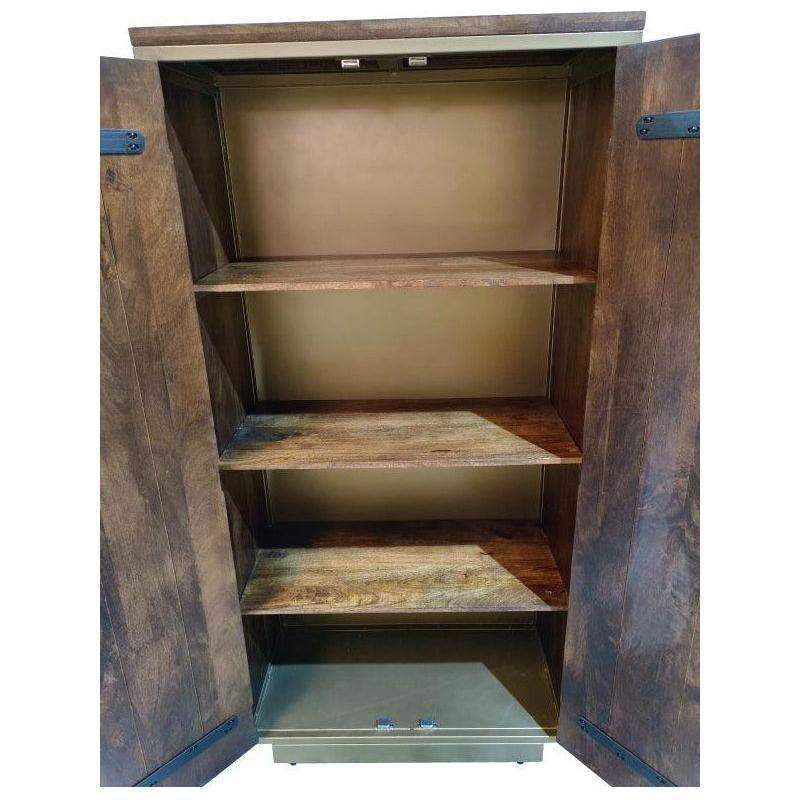 Capella Coffee Brown Wood Tall Cabinet - LOOMLAN - LOOMLAN - Bookcases