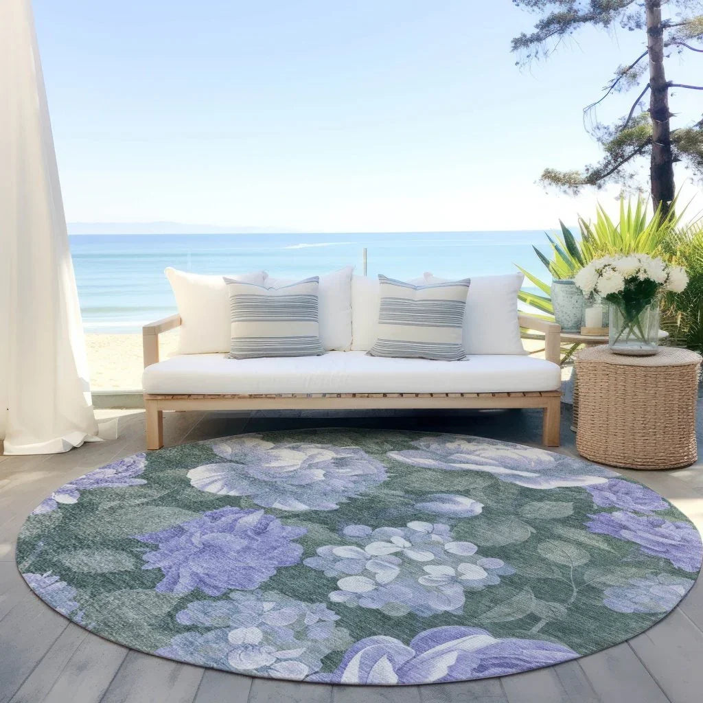 Tanarra Purple Washable Indoor - Outdoor Rug - LOOMLAN - LOOMLAN Rugs - Outdoor Rugs