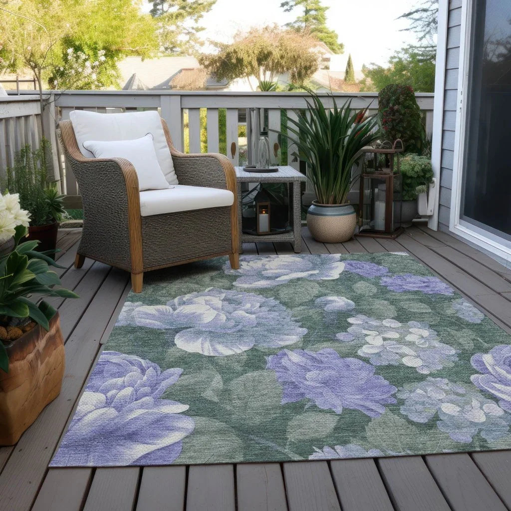Tanarra Purple Washable Indoor - Outdoor Rug - LOOMLAN - LOOMLAN Rugs - Outdoor Rugs