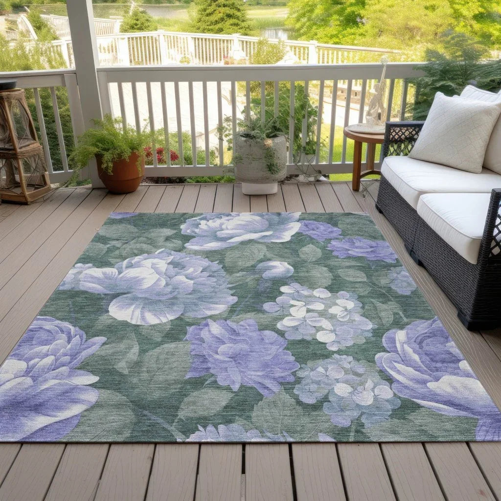 Tanarra Purple Washable Indoor - Outdoor Rug - LOOMLAN - LOOMLAN Rugs - Outdoor Rugs
