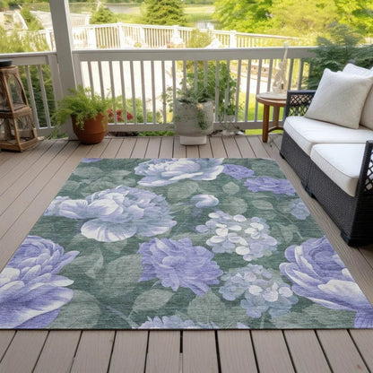 Tanarra Purple Washable Indoor - Outdoor Rug - LOOMLAN - LOOMLAN Rugs - Outdoor Rugs