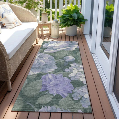 Tanarra Purple Washable Indoor - Outdoor Rug - LOOMLAN - LOOMLAN Rugs - Outdoor Rugs