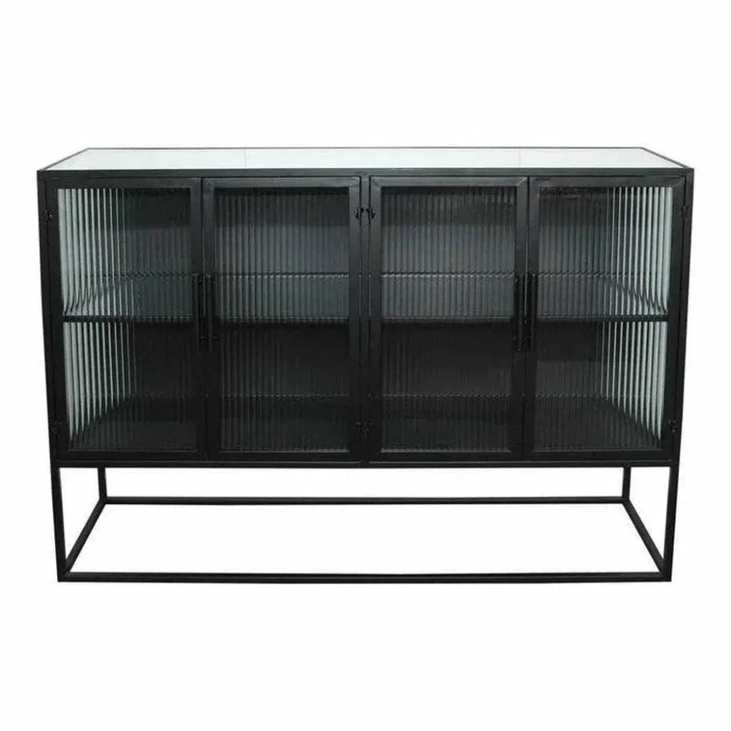 47 Inch Cabinet Black Industrial - LOOMLAN - Moe's Home - Sideboards