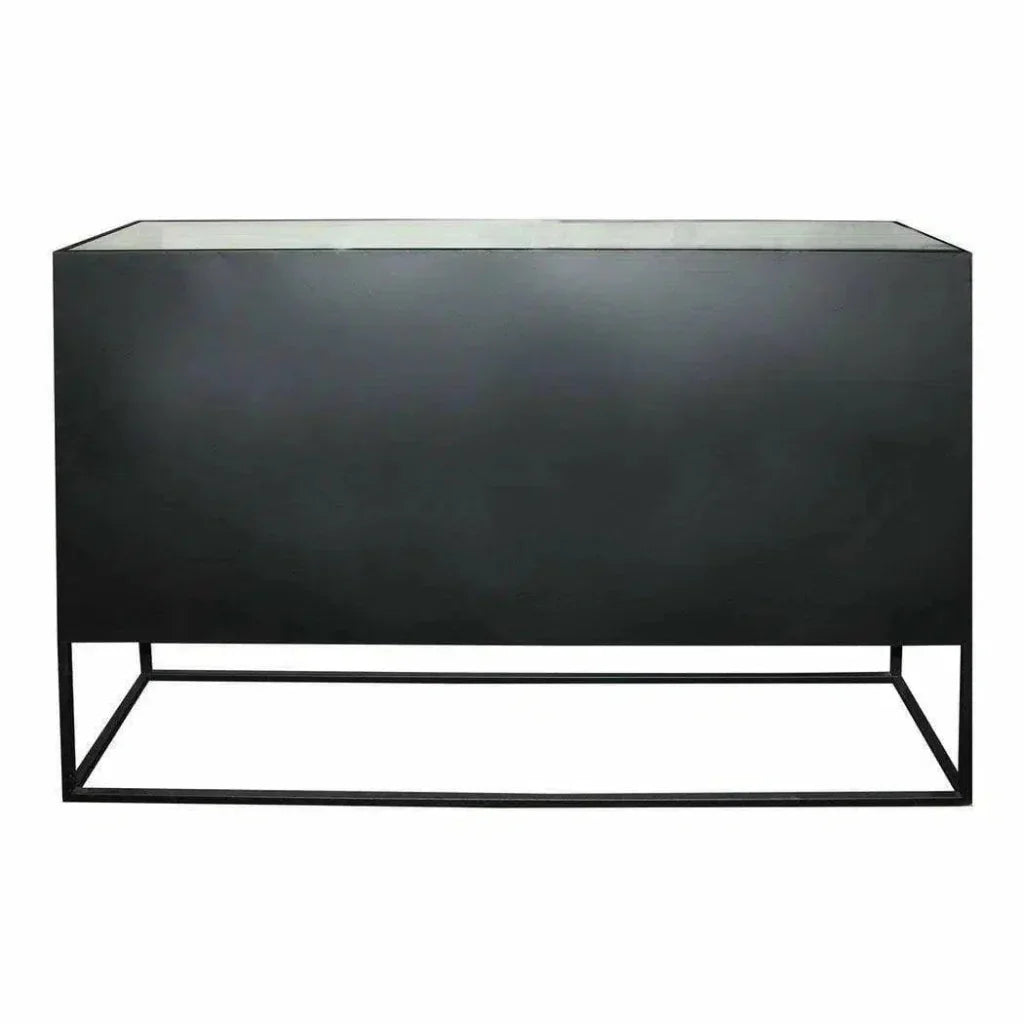 47 Inch Cabinet Black Industrial - LOOMLAN - Moe's Home - Sideboards