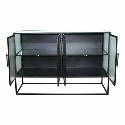 47 Inch Cabinet Black Industrial - LOOMLAN - Moe's Home - Sideboards