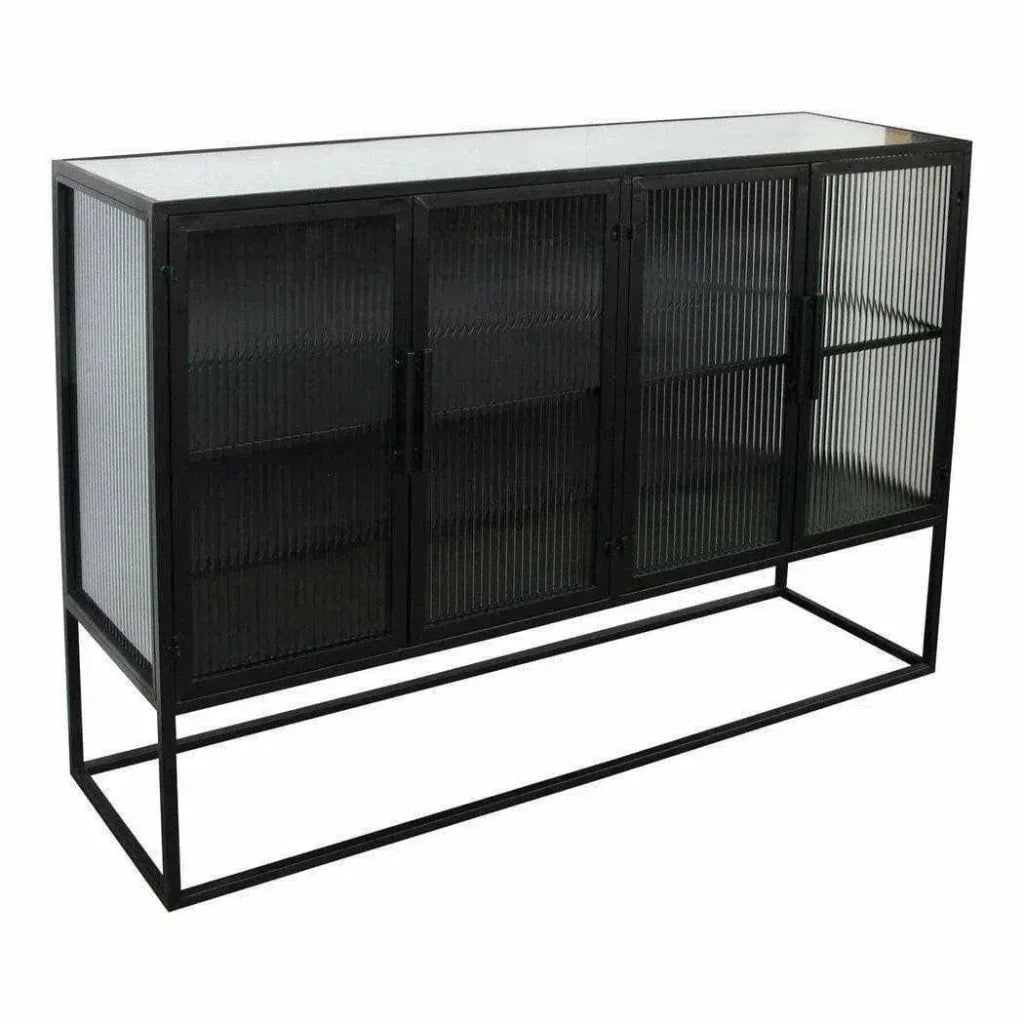 47 Inch Cabinet Black Industrial - LOOMLAN - Moe's Home - Sideboards