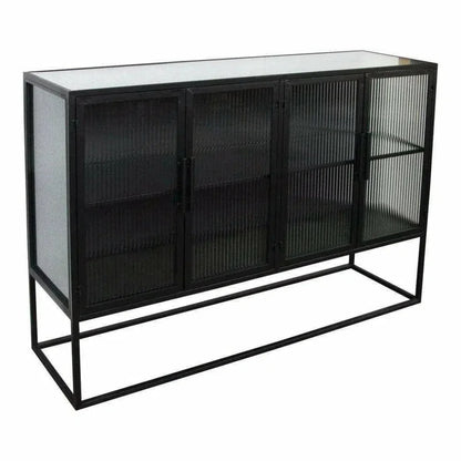 47 Inch Cabinet Black Industrial - LOOMLAN - Moe's Home - Sideboards