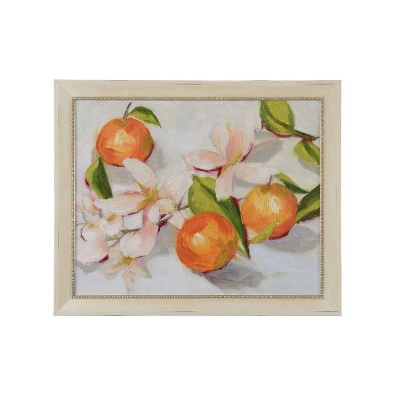 Tangerine Blossoms II Gold Framed Artwork-Framed Wall Art-Chelsea House-LOOMLAN