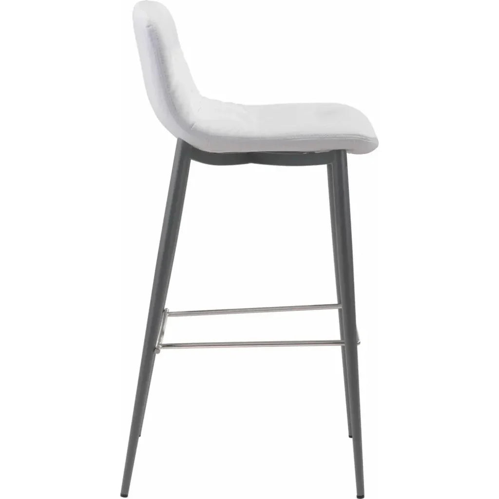 Tangiers Bar Chair (Set of 2) White - LOOMLAN - Zuo Modern - Bar Stools