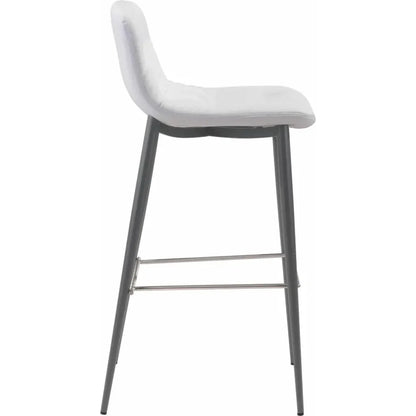 Tangiers Bar Chair (Set of 2) White - LOOMLAN - Zuo Modern - Bar Stools