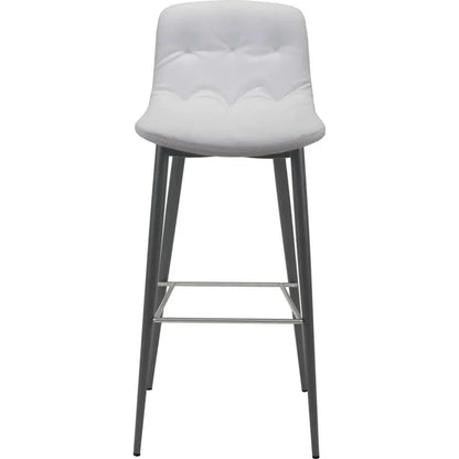 Tangiers Bar Chair (Set of 2) White - LOOMLAN - Zuo Modern - Bar Stools