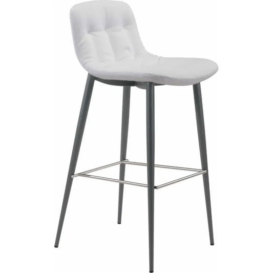 Tangiers Bar Chair (Set of 2) White - LOOMLAN - Zuo Modern - Bar Stools