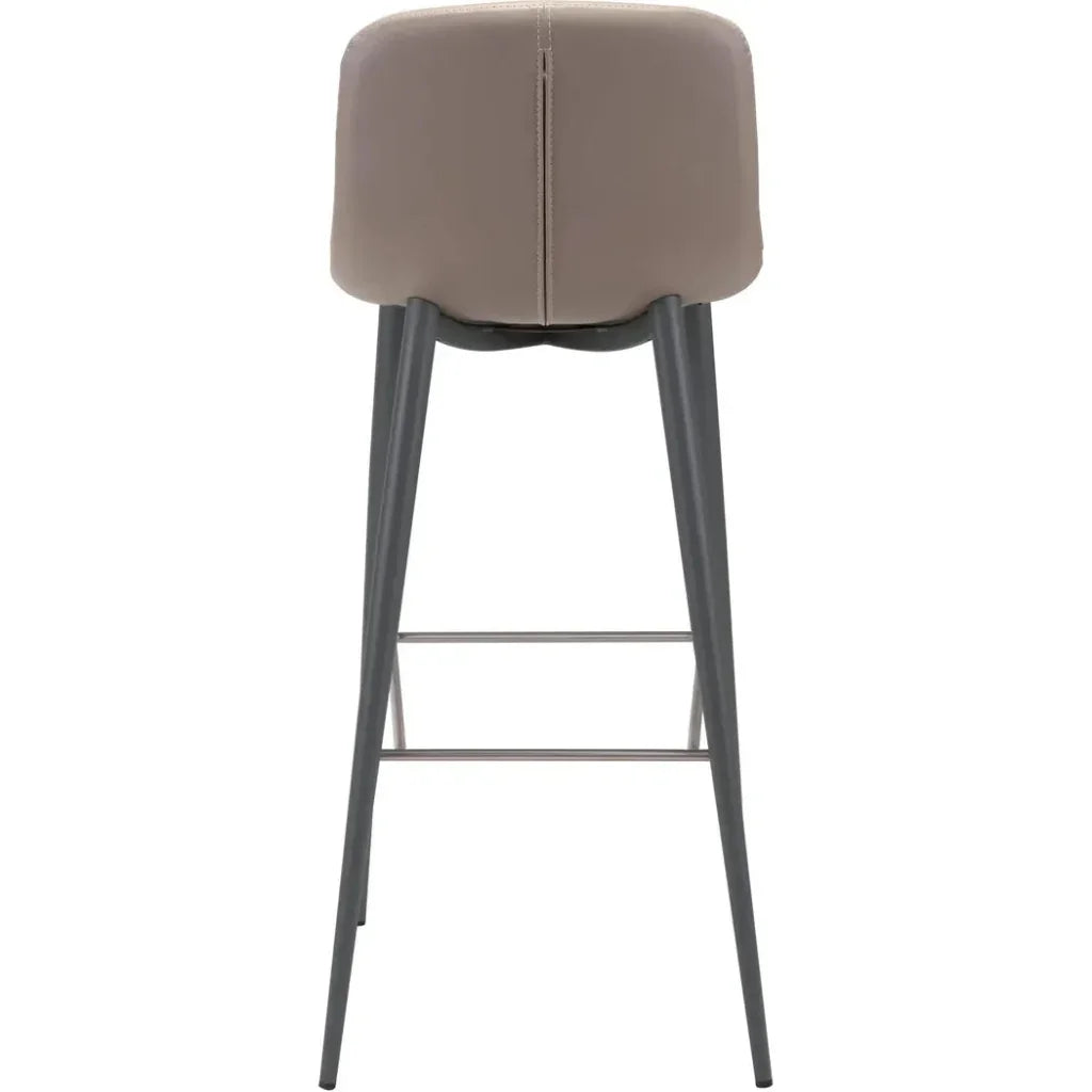Tangiers Bar Chair (Set of 2) Taupe - LOOMLAN - Zuo Modern - Bar Stools