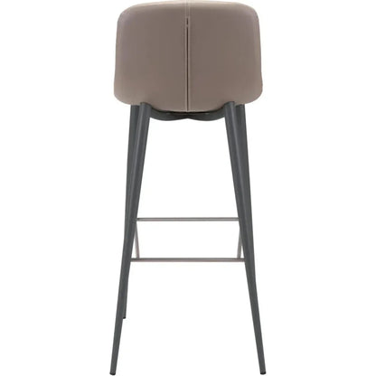 Tangiers Bar Chair (Set of 2) Taupe - LOOMLAN - Zuo Modern - Bar Stools