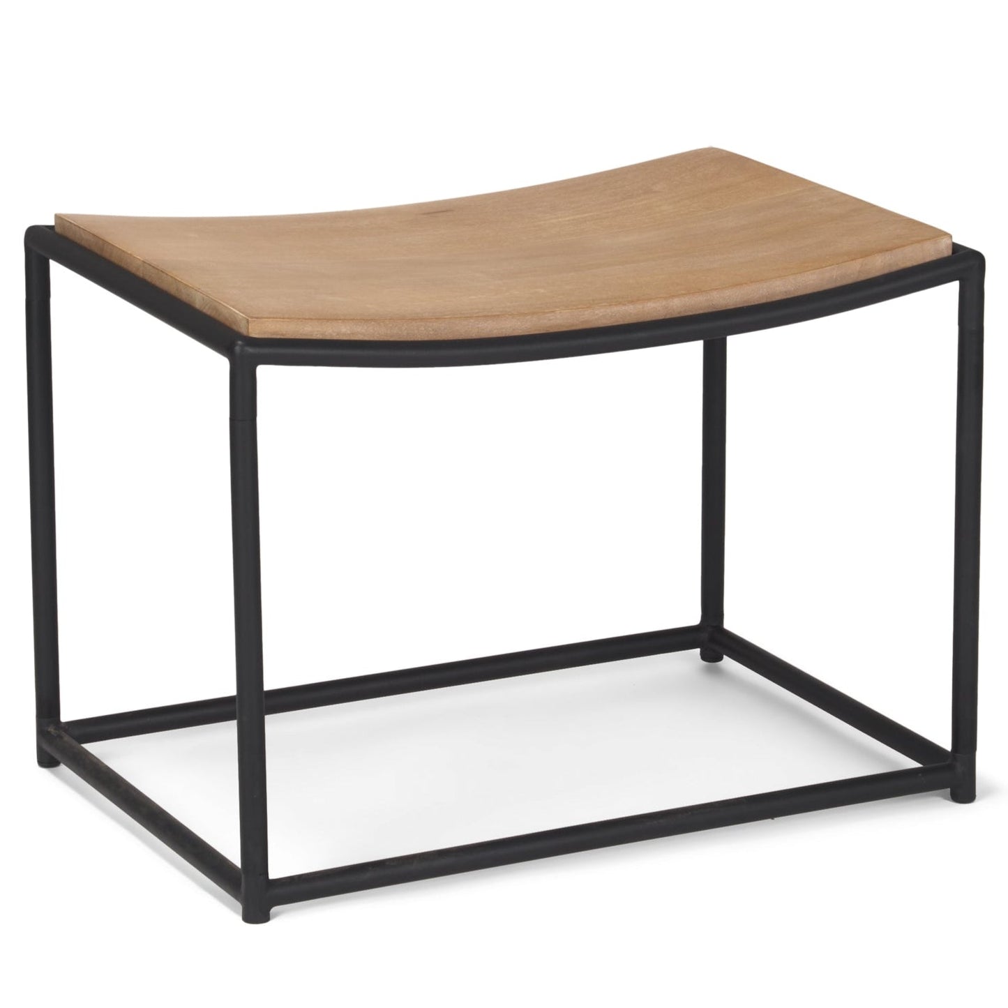 Taniel Light Brown Leather Stool