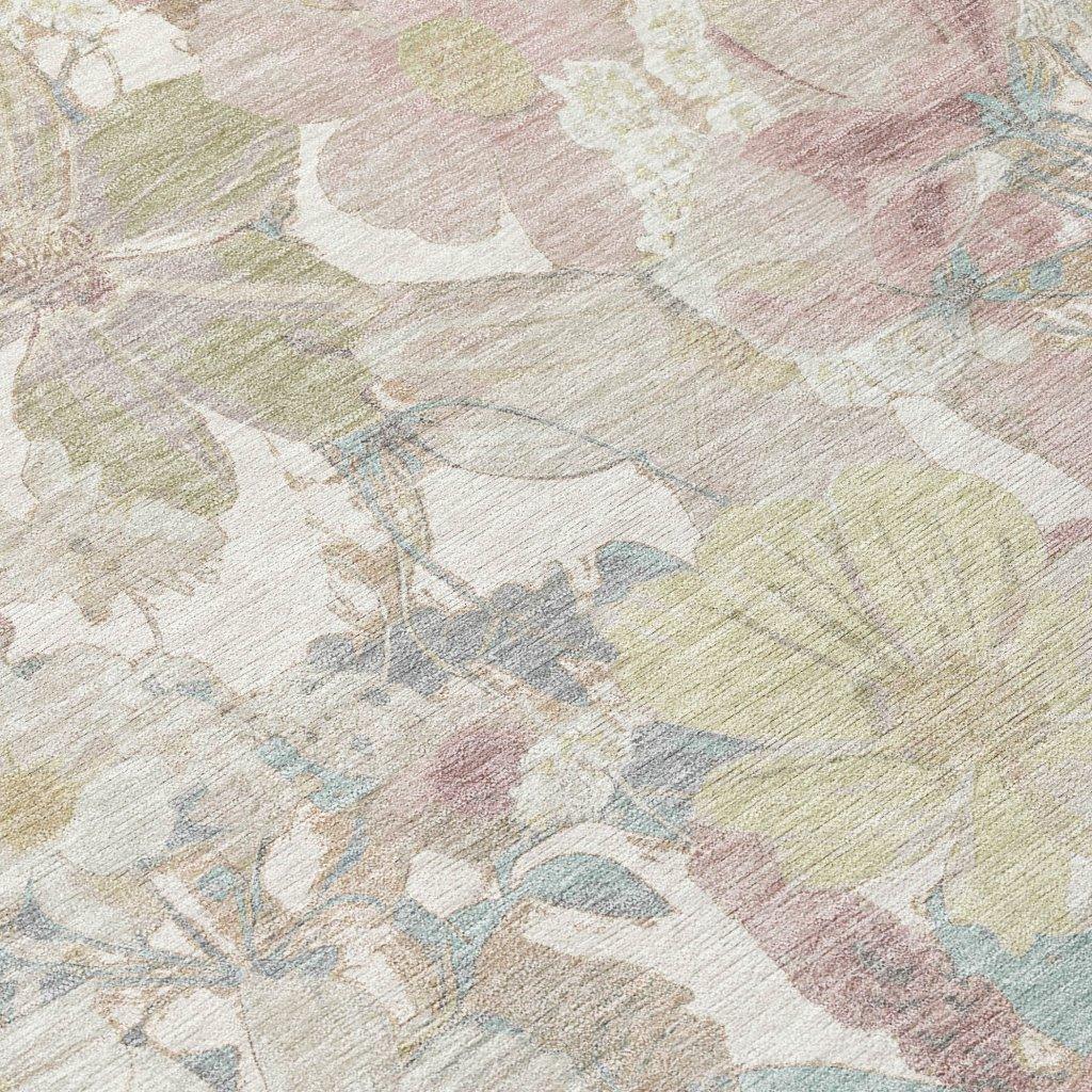 Taniska Ivory Washable Indoor - Outdoor Rug - LOOMLAN - LOOMLAN Rugs - Outdoor Rugs