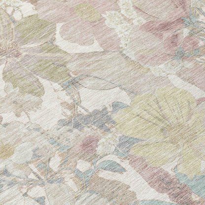 Taniska Ivory Washable Indoor - Outdoor Rug - LOOMLAN - LOOMLAN Rugs - Outdoor Rugs