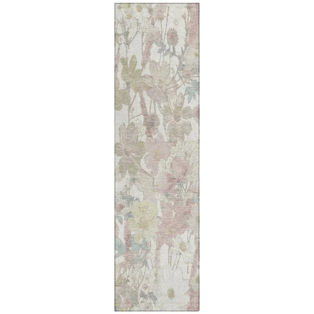 Taniska Ivory Washable Indoor - Outdoor Rug - LOOMLAN - LOOMLAN Rugs - Outdoor Rugs